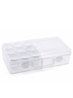 MW-BOX01 Пластиковый контейнер с 9 баночками MANWAH MW-BOX01 - фото 12305