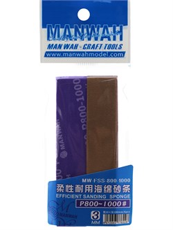MW-FSS-800-1000 Гибкая шлиф. губка #800–#1000 (6 шт.) MANWAH MW-FSS-800-1000 - фото 13050