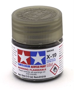 81519 Краска акриловая глянцевая X-19 Smoke Дымчатая 10 мл Tamiya 81519tam - фото 8431