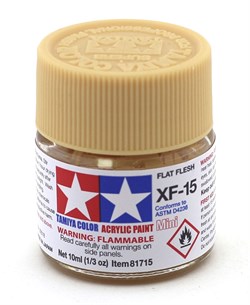 81715 Краска акриловая матовая XF-15 Flesh телесная 10 мл Tamiya 81715tam - фото 8456