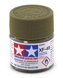 81749 Краска акриловая матовая XF-49 Khaki хаки 10 мл Tamiya 81749tam - фото 8473