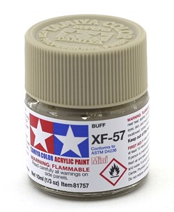 81757 Краска акриловая матовая XF-57 Buff св.-желто-корич.10 мл Tamiya 81757tam - фото 8481