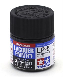 82105 Краска LP-5 Semi Gloss Black черная полуглянцевая краска 10 мл Tamiya 82105tam - фото 8517