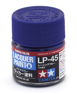 82145 Краска LP-45 Racing Blue гоночный синий 10 мл Tamiya 82145tam - фото 8558