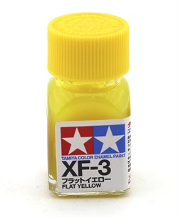 80303 Краска эмалевая матовая XF-3 Flat Yellow желтая 10 мл Tamiya - фото 8597