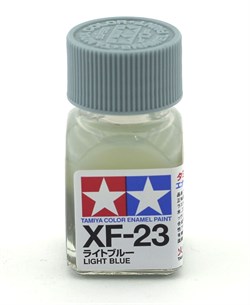80323 Краска эмалевая матовая XF-23 Light Blue светло-синяя 10 мл Tamiya 80323tam - фото 8610