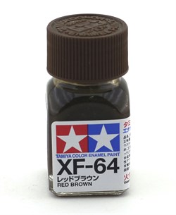 80364 Краска эмалевая матовая XF-64 Red Brown красно-коричневая 10 мл Tamiya 80364tam - фото 8623