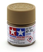 81793 Краска акриловая матовая XF-93 Light Brown DAK 1942 10 мл Tamiya