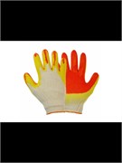 5 пар, Перчатки хлопчатобумажные обливные с дв.латекс.покр. 1415687