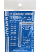MW-2410 Сверло быстросъемное 1,1 мм (хвост. d2,35 мм) MANWAH MW-2410