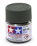 81765 Краска акриловая матовая XF-65 Field Gray полевая серая 10 мл Tamiya 81765tam
