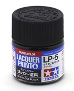 82105 Краска LP-5 Semi Gloss Black черная полуглянцевая краска 10 мл Tamiya 82105tam