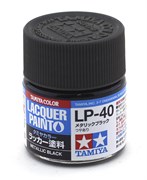 82140 Краска LP-40 Metallic Black черный металлик 10 мл Tamiya