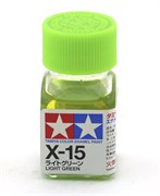 80015 Краска эмалевая глянцевая X-15 Light Green светло-зеленая 10 мл Tamiya