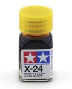 80024 Краска эмалевая глянцевая X-24 Clear Yellow прозрачно-желтая 10 мл Tamiya 80024tam
