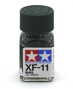 80311 Краска эмалевая матовая XF-11 JN Green япон.морская зеленая 10 мл Tamiya