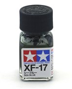 80317 Краска эмалевая матовая XF-17 Sea Blue морская синяя 10 мл Tamiya