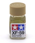 80359 Краска эмалевая матовая XF-59 Desert Yellow пустынно-желтая 10 мл Tamiya
