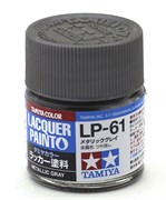 82161 Краска LP-61 Metallic Gray металлический серый 10 мл Tamiya