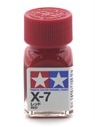 80007 Краска эмалевая глянцевая X-7 Red красная 10 мл Tamiya 80007tam