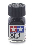 80301 Краска эмалевая матовая XF-1 Flat Black черная 10 мл Tamiya 80301tam