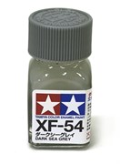 80354 Краска эмалевая матовая XF-54 Dark Sea Gray темно-серая морская 10 мл Tamiya