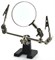 1361 Подставка-держатель с увеличительным стеклом, 2 зажима 1361 - фото 7453